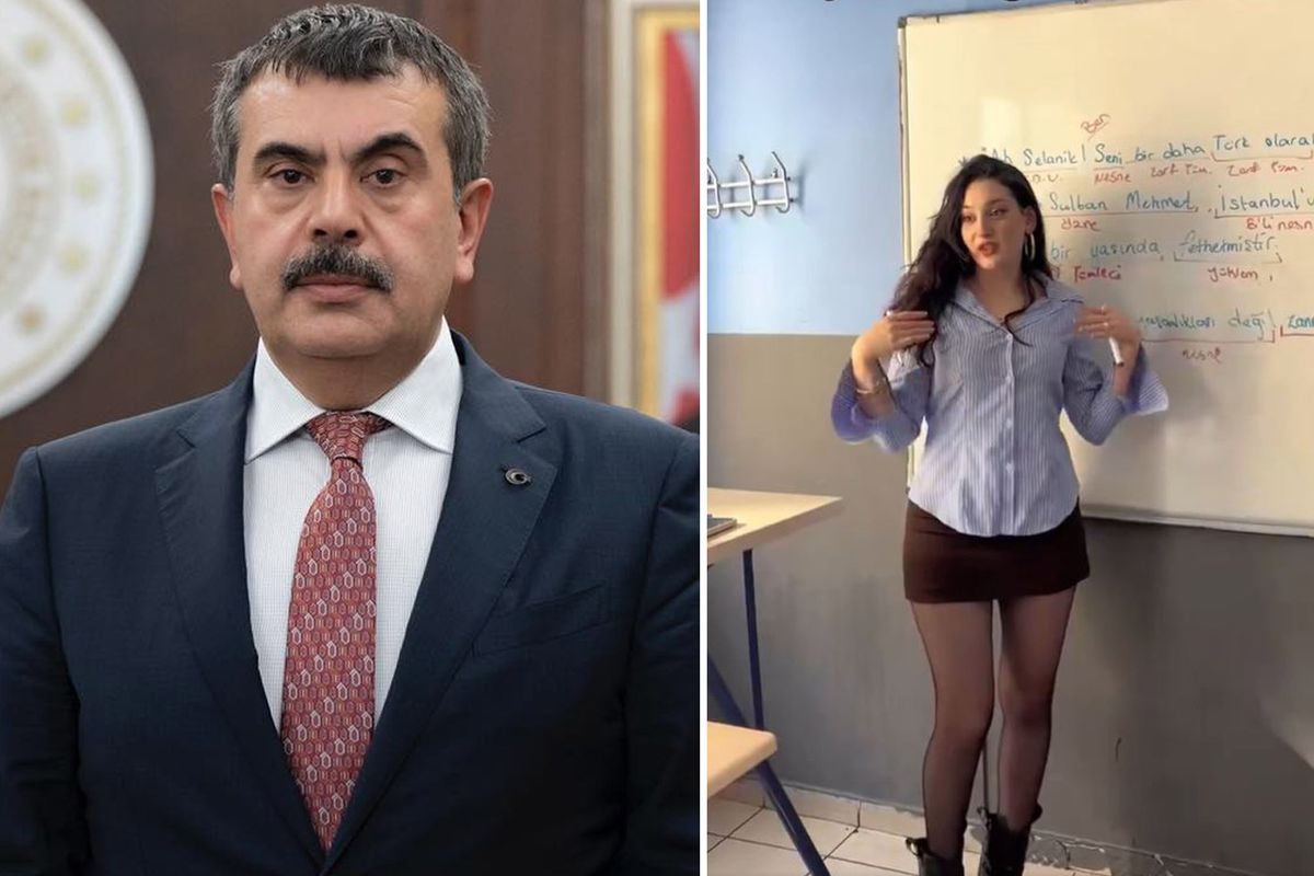 Öğretmenin Mini Etekli Ders Anlatması Sosyal Medyada Gündem Oldu: Bakan Tekin'e  Gereğini Yapın  Çağrısı