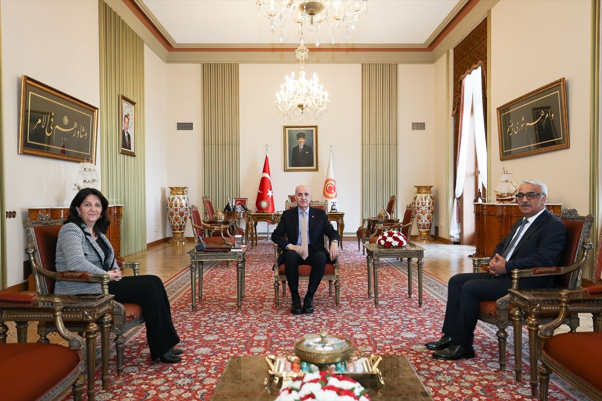 TBMM Başkanı Numan Kurtulmuş'tan Pervin Buldan ve Mithat Sancar'a Özel Kabul