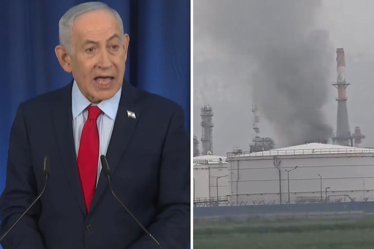 İran'ın Füze Saldırısı Sonrası İsrail'in Hayfa Rafinerilerinden Siyah Dumanlar Yükseldi, Tel Aviv ve Doğu Kudüs'te Sirenler Çaldı