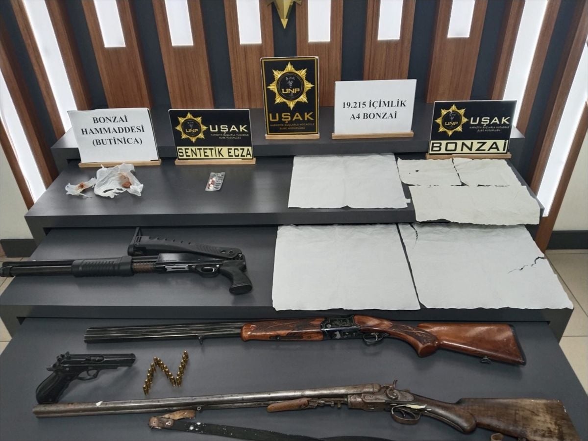 Uşak'ta Büyük Uyuşturucu Operasyonu: 3 Kişi Tutuklandı, Çok Sayıda Sentetik Uyuşturucu Ele Geçirildi