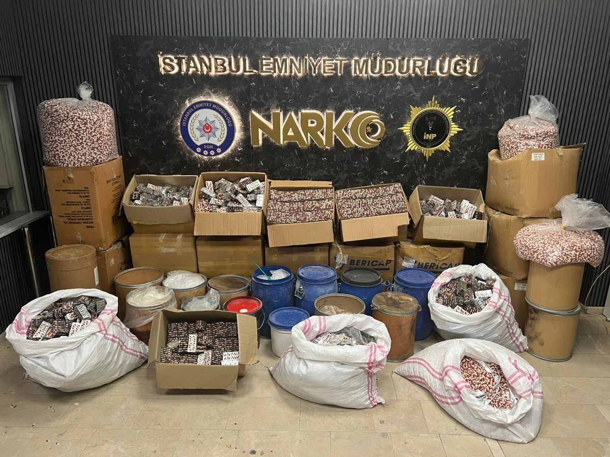 Büyükçekmece’de Dev Uyuşturucu Operasyonu: 3 Milyon Sentetik Ecza Hap Ele Geçirildi