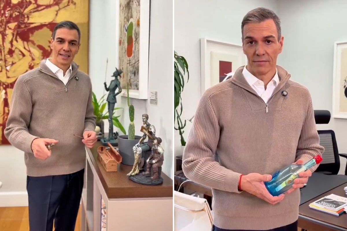 İspanya Başbakanı Pedro Sánchez’in Ofisindeki Anlamlı Obje ve Filistin Mesajı