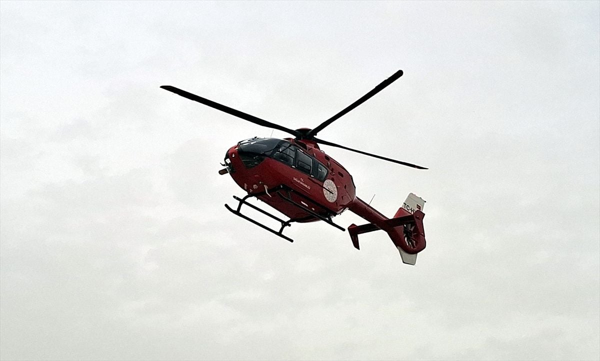 Beypazarı'nda Beyin Kanaması Geçiren Hasta Hava Ambulansıyla Ankara'ya Sevk Edildi